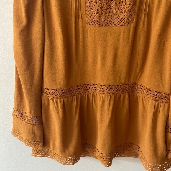 Point Sur Lacey Top Marled Mushroom Gold Size 10 - Picture 9 of 16